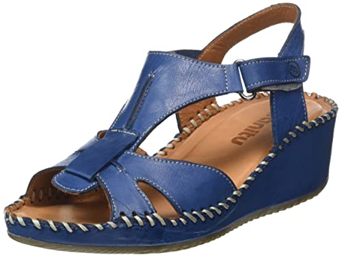 Manitu Damen 910157-05 Sandale, blau, 41 EU von Manitu