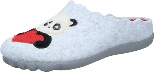 Manitu Home Damen 320287-91 Hausschuh, hellgrau (91), 41 EU von Manitu