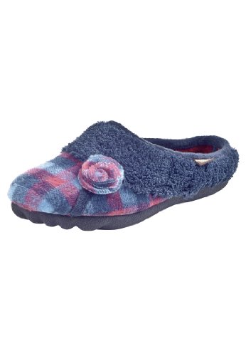 Manitu Home Damen 320339 Pantoffeln, Blau (Marine 5) von Manitu