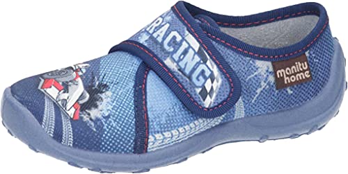 Manitu Home 230000-05 Hausschuh, Blau, 33 EU von Manitu