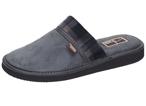 Manitu Home Herren 220007-09 Hausschuh, Grau, 39 EU von Manitu