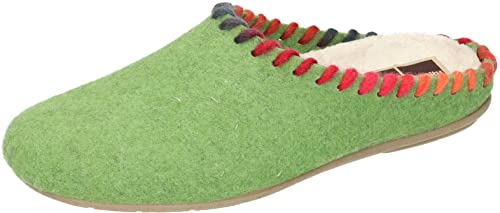 Manitu Home Damen 320095-71 Hausschuh, Hellgrün, 39 EU von Manitu