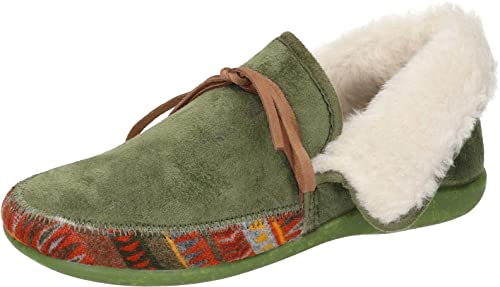 Manitu Home Damen 340023-07 Hausschuh, Grün, 40 EU von Manitu