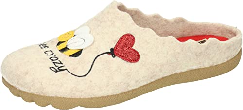 Manitu Damen Manitu -home hjemmesko Hausschuh, Beige, 41 EU von Manitu