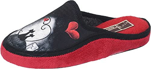 Manitu Home Damen 330000-04 Hausschuh, Rot, 41 EU von Manitu