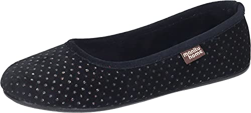 Manitu Home Damen 340004-01 Hausschuh, Schwarz, 41 EU Manitu Home Damen 340004-01 Hausschuh, Schwarz, 41 EU von Manitu