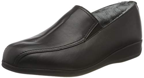 Manitu Home Herren 240033 Hausschuh, Schwarz,48 EU von Manitu