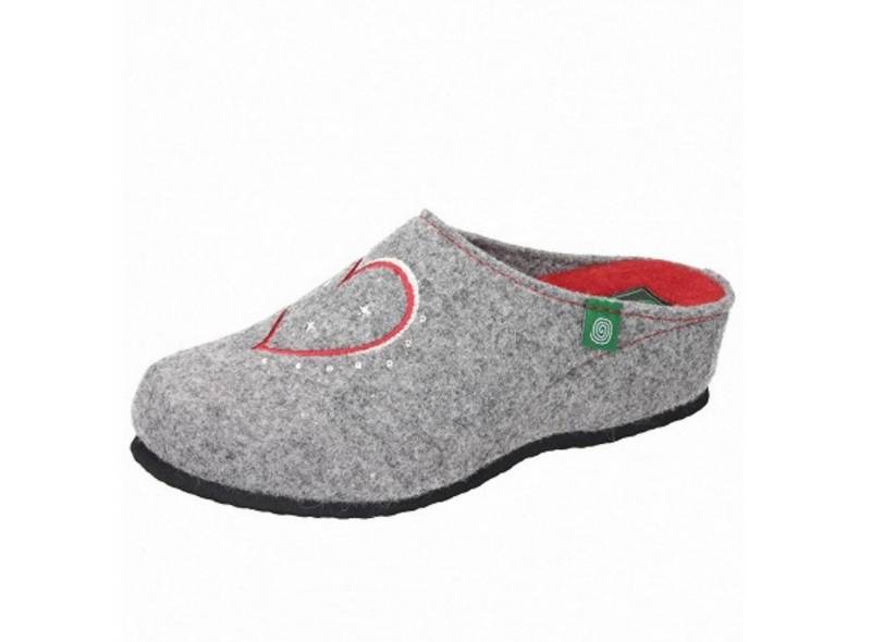 Manitu MANITU HOME Damen Hausschuh rotes Herz EUR 42 Hausschuh von Manitu
