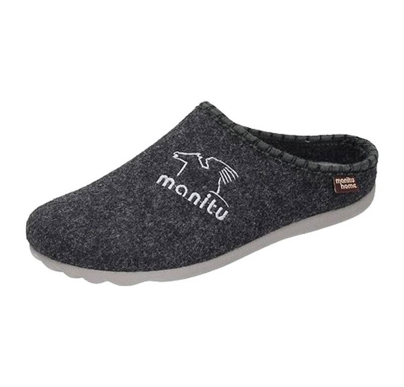 Manitu MANITU HOME Herren Hausschuhe EUR 45 grau Hausschuh von Manitu