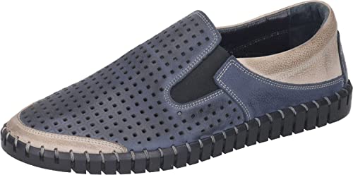 Manitu Herren Manitu Slipper Hausschuh, Blau, 41 EU von Manitu