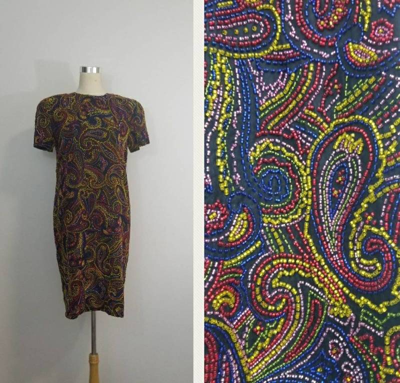 Vintage Perlenkleid/Bill Blass Trophäe von MannersHouse