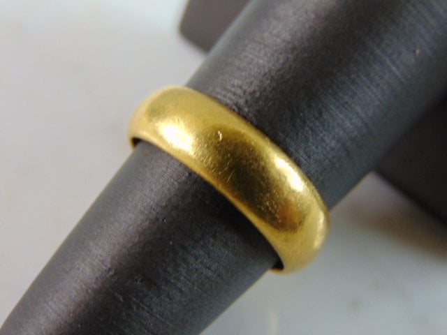 23K Gold Trauring Ehering 7.4G E4204 von MannysJewelry