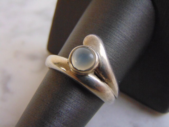 5, 6G Sterling Silber Modernist Ring #e3435 von MannysJewelry