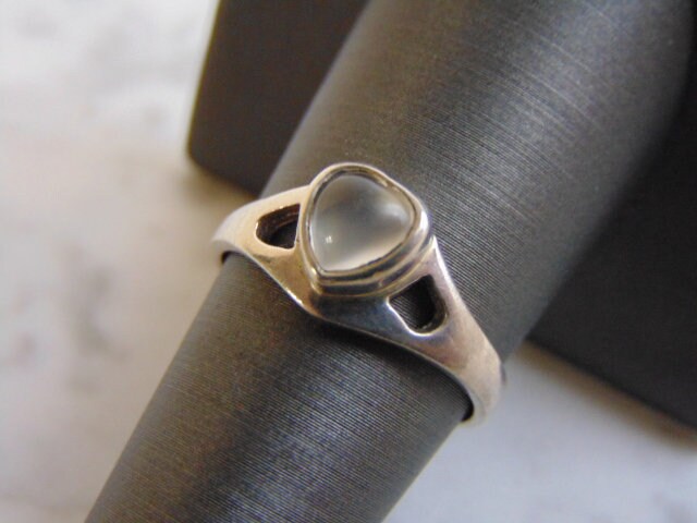 925 Silber Modernist Herz Ring 3, 0G #e3443 von MannysJewelry