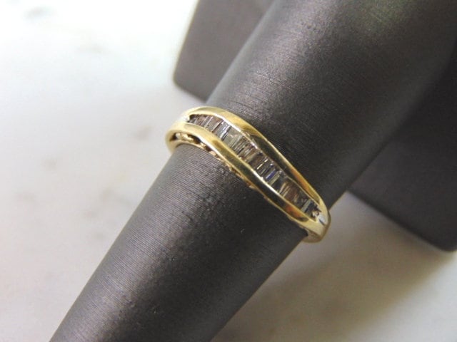 Damen Vintage Estate 10K Gelbgold Diamant Ring 1.8G E3073 von MannysJewelry