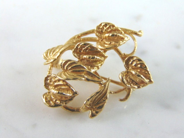 Damen Vintage Estate 14K Gold Blumen Brosche 5.3G E2012 Damen Vintage Estate 14K Gold Blumen Brosche 5.3G E2012 von MannysJewelry