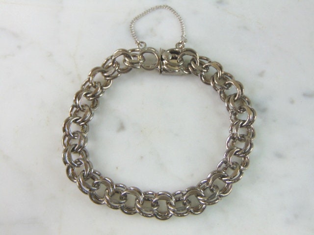 Damen Vintage Estate Sterling Silber Armband 25.9G E5030 von MannysJewelry