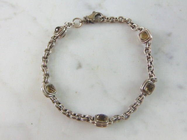Damen Vintage Estate Sterling Silber Cz Armband 16.5G E5394 Damen Vintage Estate Sterling Silber Cz Armband 16.5G E5394 von MannysJewelry