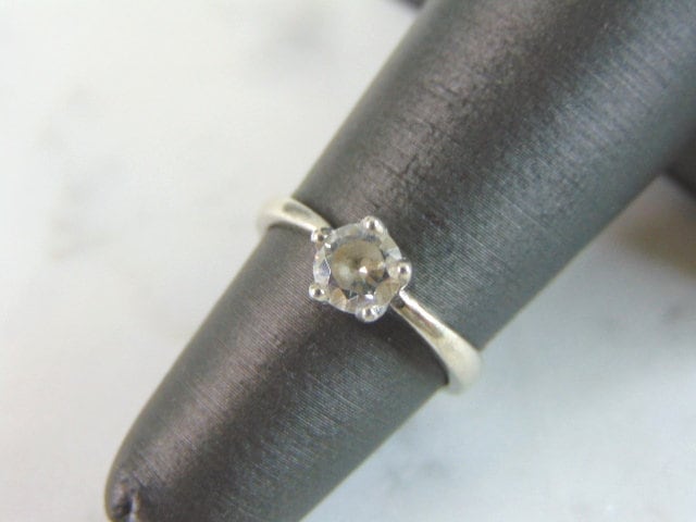 Damen Vintage Estate Sterling Silber Cz Ring 1.9G E3132 von MannysJewelry