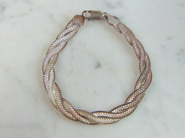 Damen Vintage Modern Sterling Silber Modernist Armband 7.7G E5815 von MannysJewelry