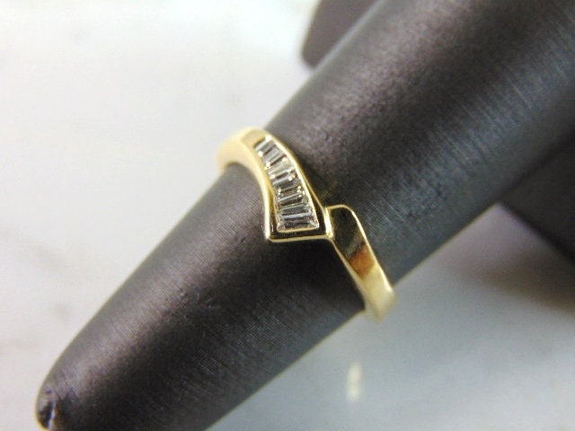 Damen Vintage Nachlass 14K Gold Diamant Ring 2.9G E3361 von MannysJewelry