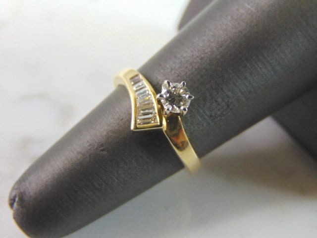 Damen Vintage Nachlass 14K Gold Diamant Ring 3.0G E3360 von MannysJewelry