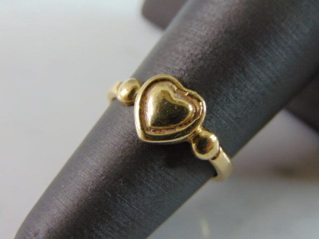 Damen Vintage Nachlass 14K Gold Herz Ring 3.2G #e2004 Damen Vintage Nachlass 14K Gold Herz Ring 3.2G #e2004 von MannysJewelry