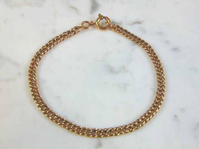 Damen Vintage Nachlass 18K Gelbgold Kette Armband 12, 5G E5673 Damen Vintage Nachlass 18K Gelbgold Kette Armband 12, 5G E5673 von MannysJewelry