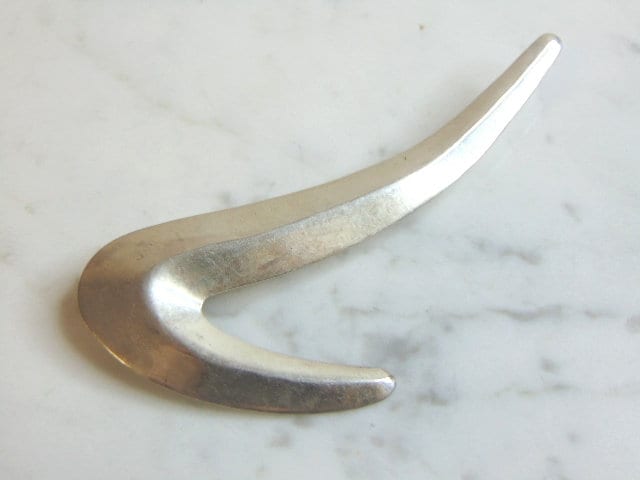 Damen Vintage Nachlass Sterling Silber Modernist Mode Brosche 11.5G E1512 von MannysJewelry