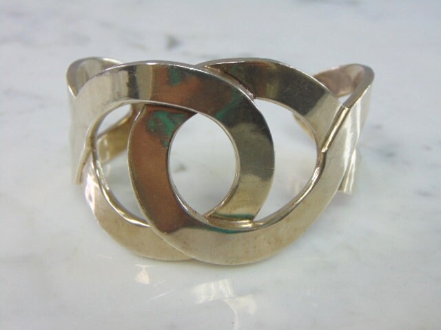 Damen Vintage Sterling Silber .950 Modernist Armreif 84.2G E714 Damen Vintage Sterling Silber .950 Modernist Armreif 84.2G E714 von MannysJewelry