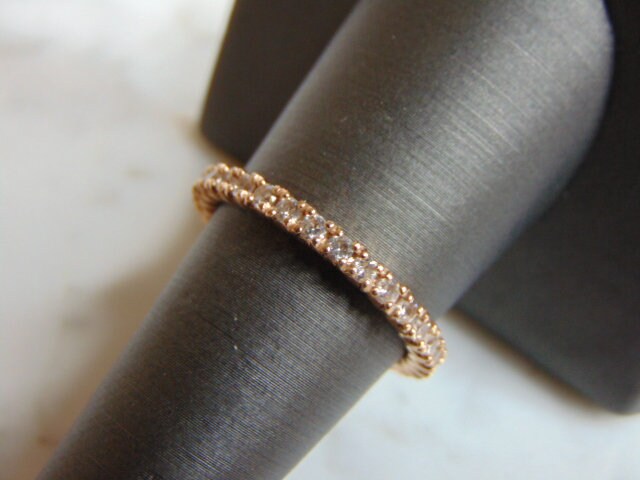 Eternity Ring 18K Roségold Cz 3.3G # E3393 von MannysJewelry