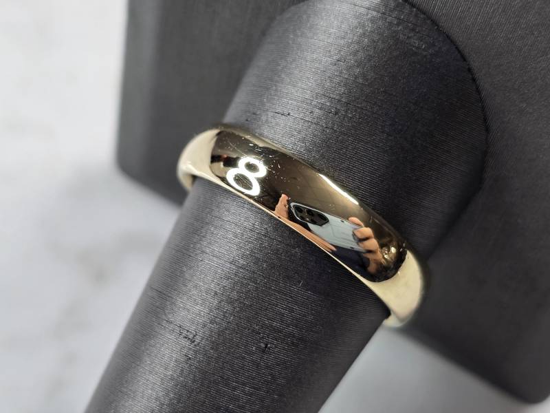 14K Gold Trauring Herrenring Vintage E2409 von MannysJewelry