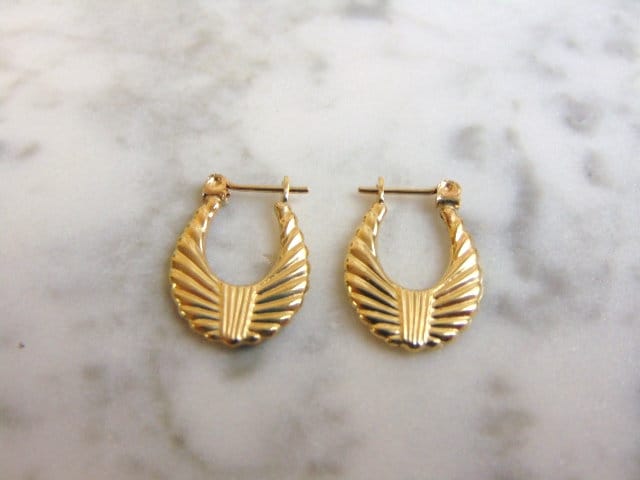 Pr Damen 14K Gelbgold Creolen, 1.3G E1058 Pr Damen 14K Gelbgold Creolen, 1.3G E1058 von MannysJewelry