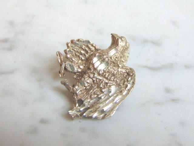 Vintage Nachlass .925 Sterling Silber Baldadler Anhänger 6.6G #e2857 von MannysJewelry