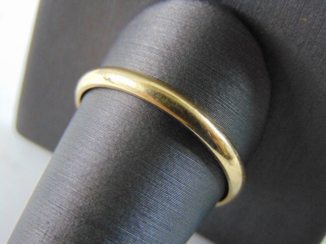 Vintage Nachlass 14K Gelbgold Ehering Ring 3, 1G #e2025 von MannysJewelry