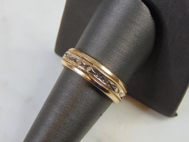 Vintage Nachlass 14K Gelbgold Ehering Ring 6, 9G E5165 von MannysJewelry