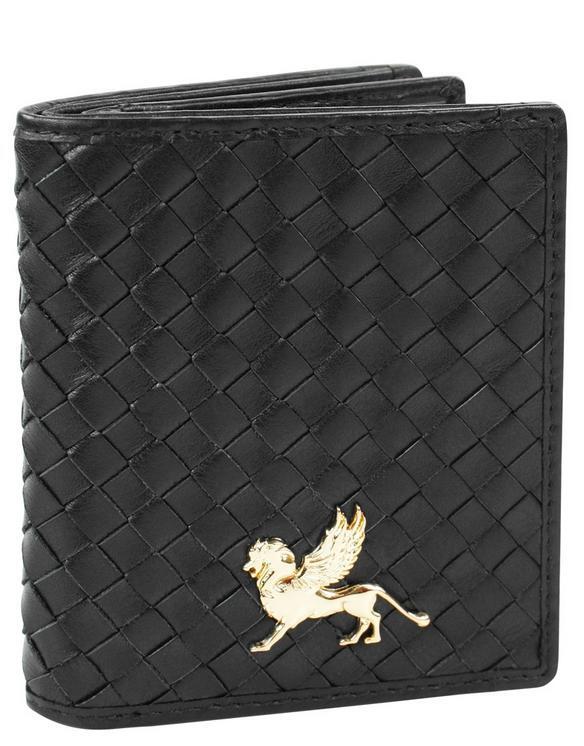 Mano - Mano Forte Kartenetui echt Kalbleder hochformat schwarz Schwarz von Mano