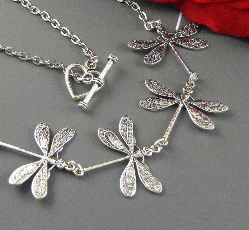 Libelle Halskette Libellen Hochzeit Geburtstag Schwester Mom Tochter Besten Freunde Jahrestag Schmuck Braut Brautjungfer von ManoCelebrates