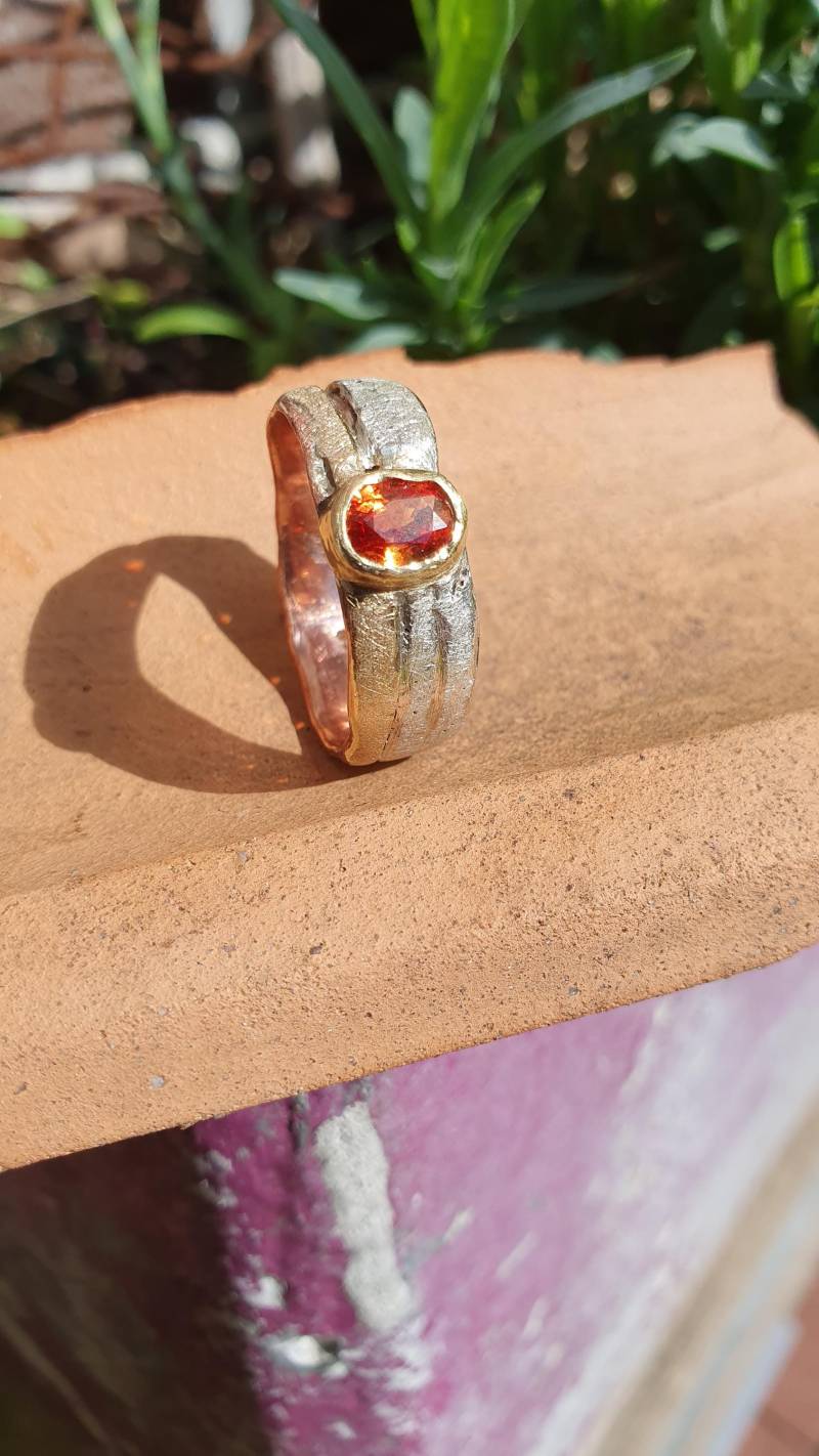 Tricolor Fingerring Tricolor Fingerring von ManoDoroUnicoDesign