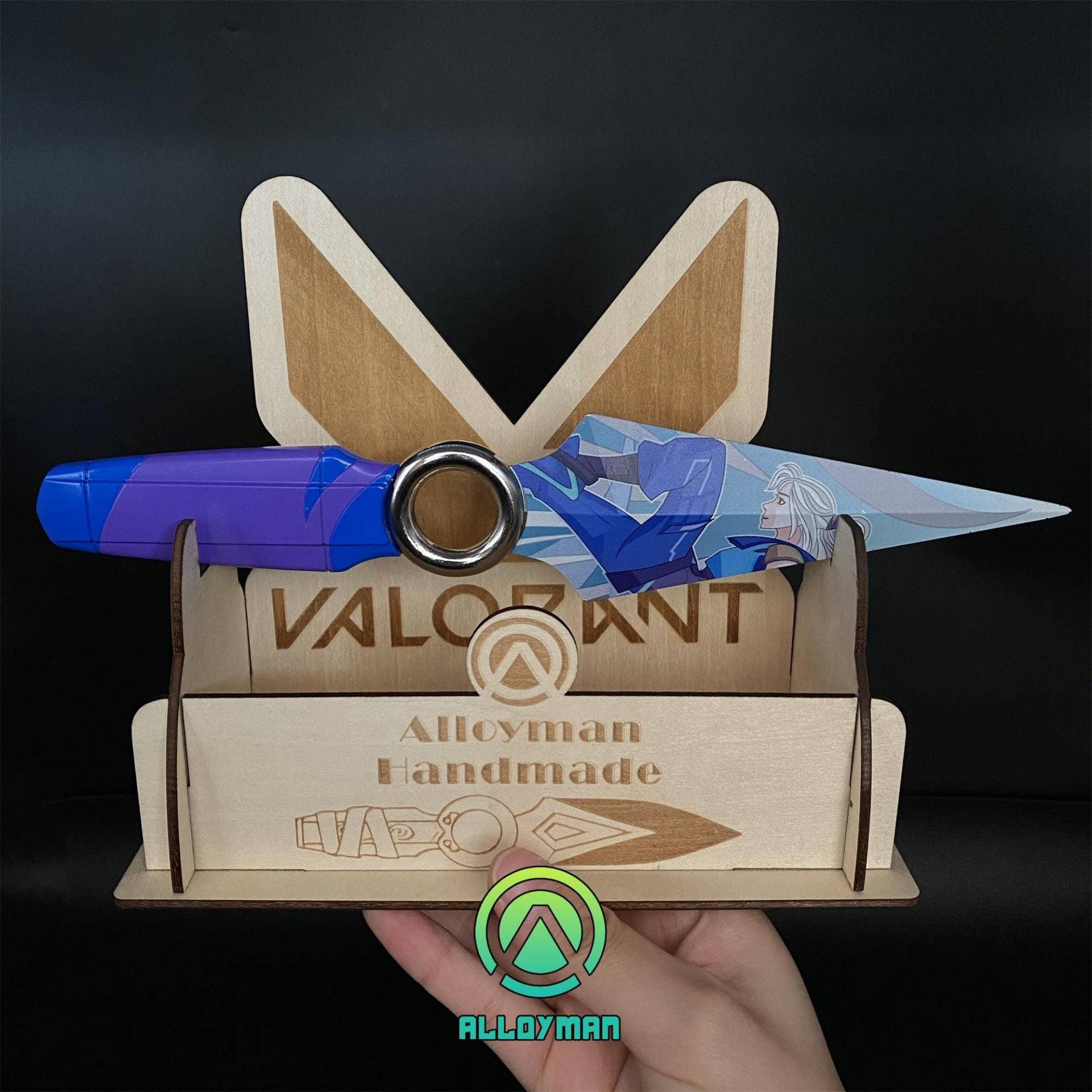 3D Gedruckt Metall Jett Kunai Go Band 1 Messer Vol Replica Cosplay Prop Val Spiel Sammlung Mit Ständer 3D Gedruckt Metall Jett Kunai Go Band 1 Messer Vol Replica Cosplay Prop Val Spiel Sammlung Mit Ständer von ManofAlloy