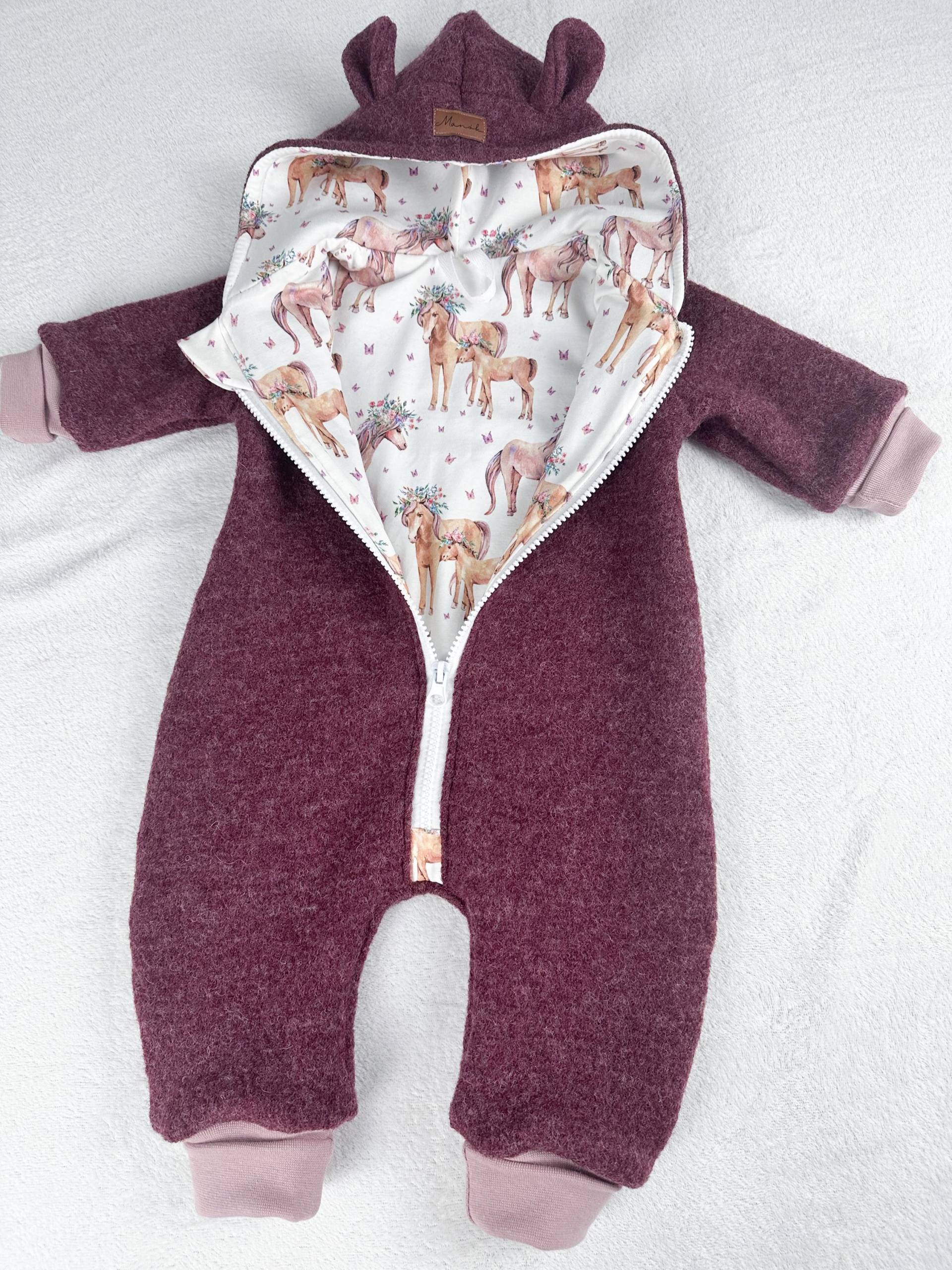 Wollwalkoverall Für Babys, Kleinkinder Und Kinder | Walk & Jerseyfutter Verschiedene Varianten Walkanzug Baby - Kinderkleidung von Manokhandmade