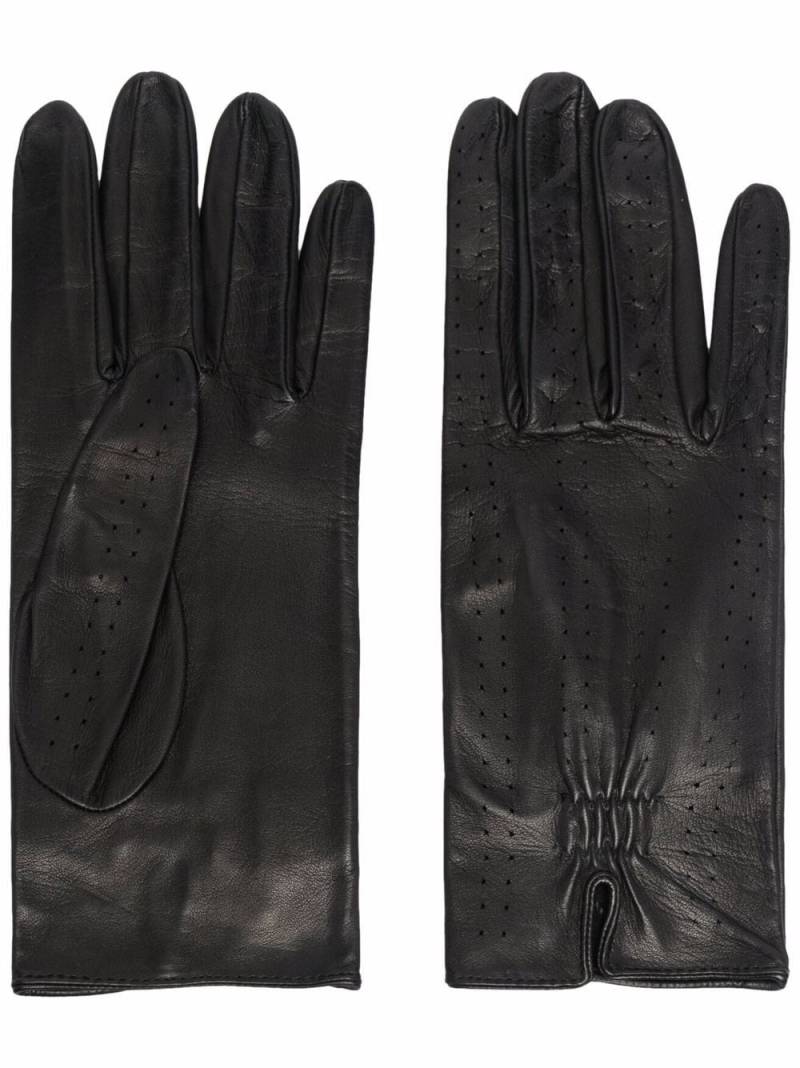 Manokhi Perforierte Handschuhe - Schwarz von Manokhi