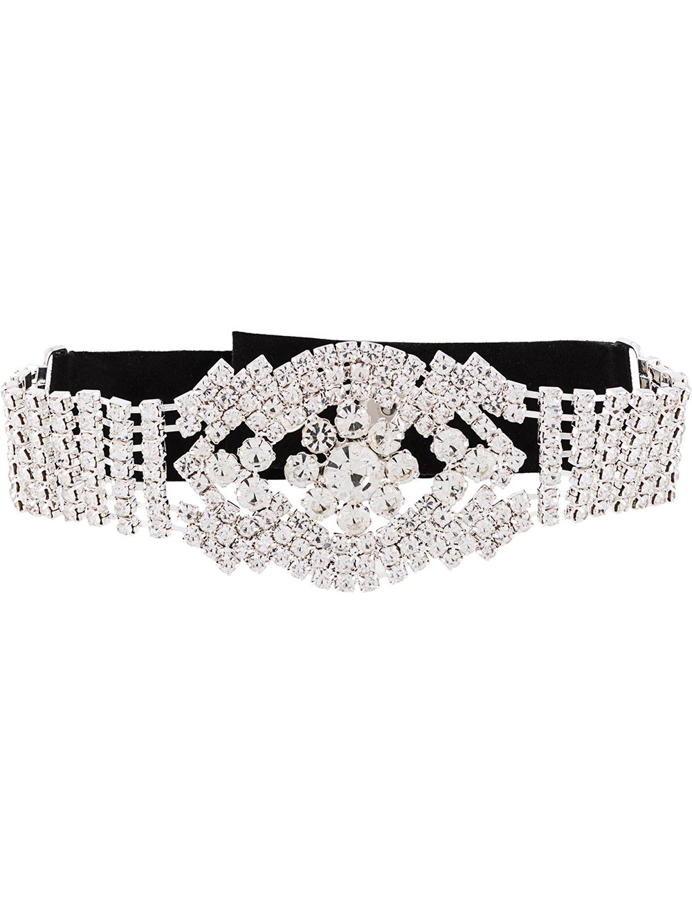 Manokhi Choker mit Strass - Schwarz von Manokhi