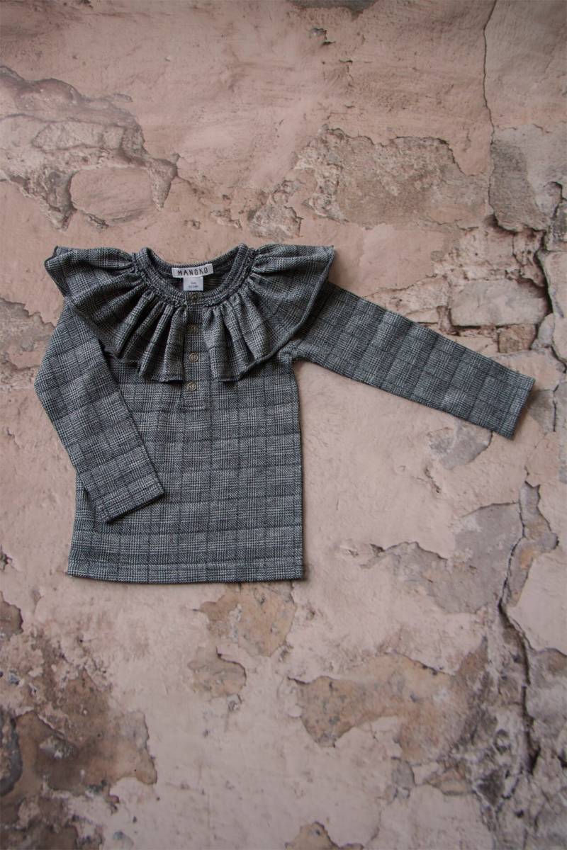 Neubluse Mit Wolle/Babybluse Der Rüschen-Wollbluse Aus Wolle/Baby von Manoko