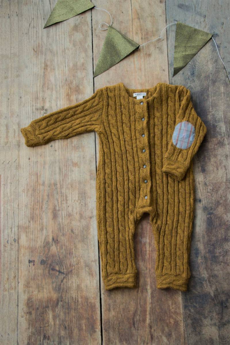 Senffarbener Overall/ Overall Mit Flicken von Manoko