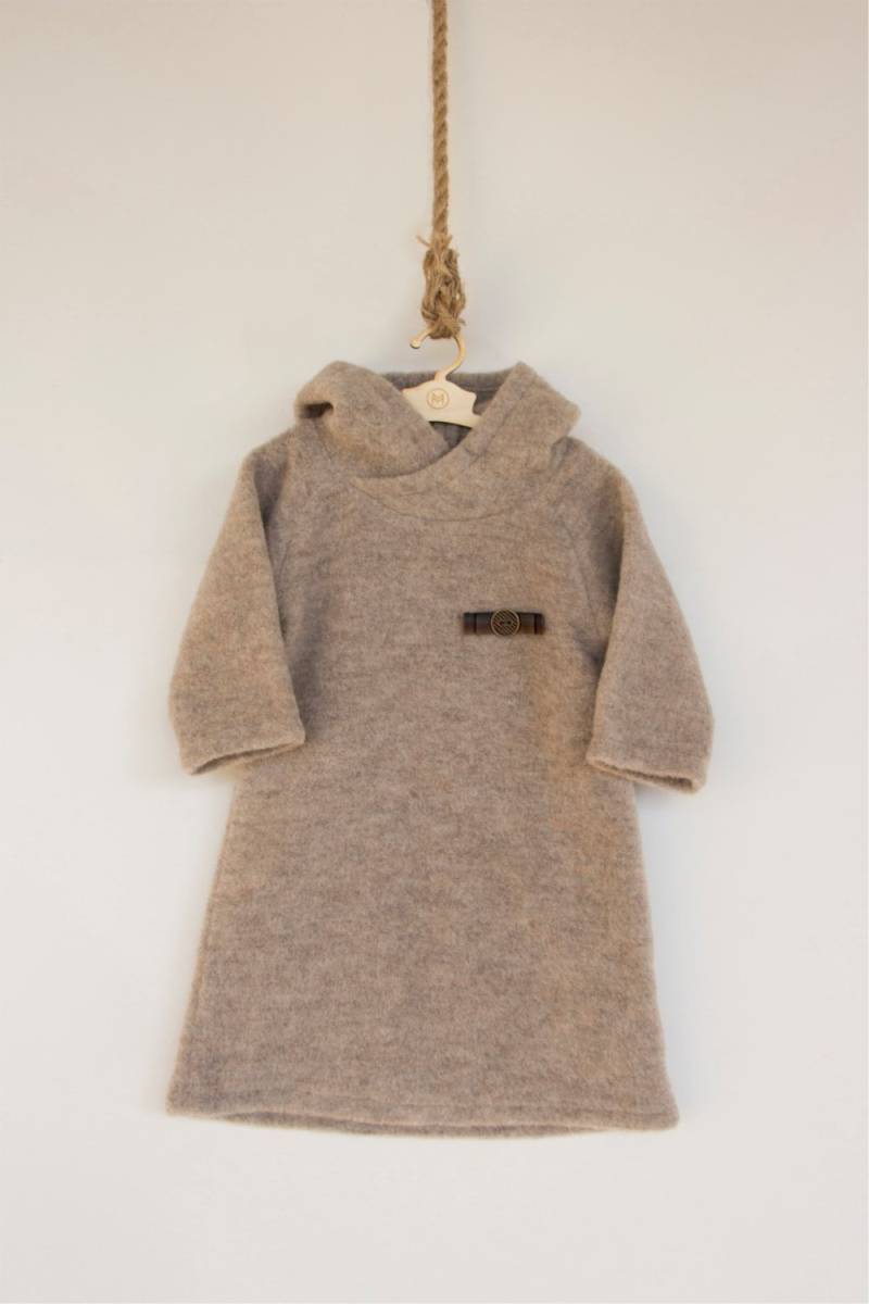 Sommer Sale Babykleid Aus Merinowolle/Kapuzenkleid Eskimosa Kleid von Manoko