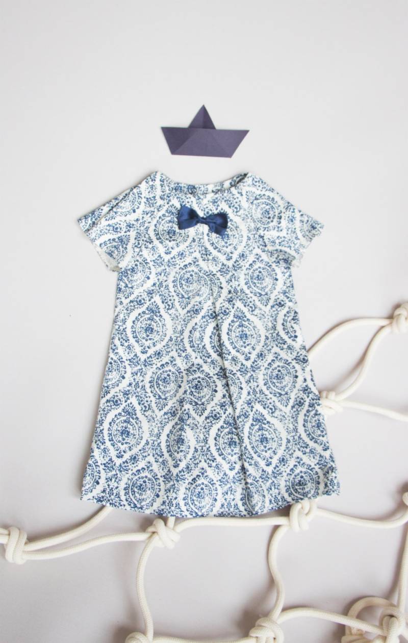 Sommer Verkauf Barock Gedruckt Kleid/Marine Baby Mädchen Kleid von Manoko
