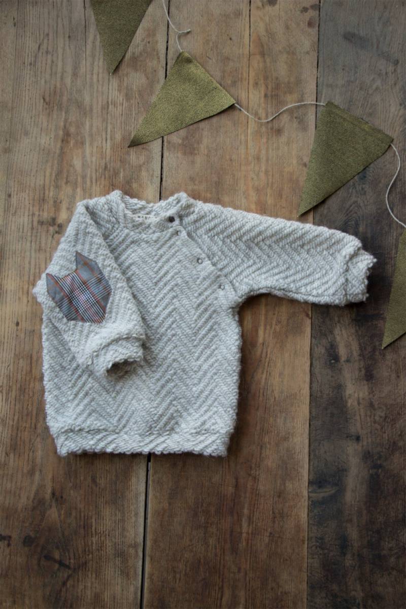Wollpullover Mit Patches/Pullover Füchsen Wollpullover Mit Patches/Pullover Füchsen von Manoko