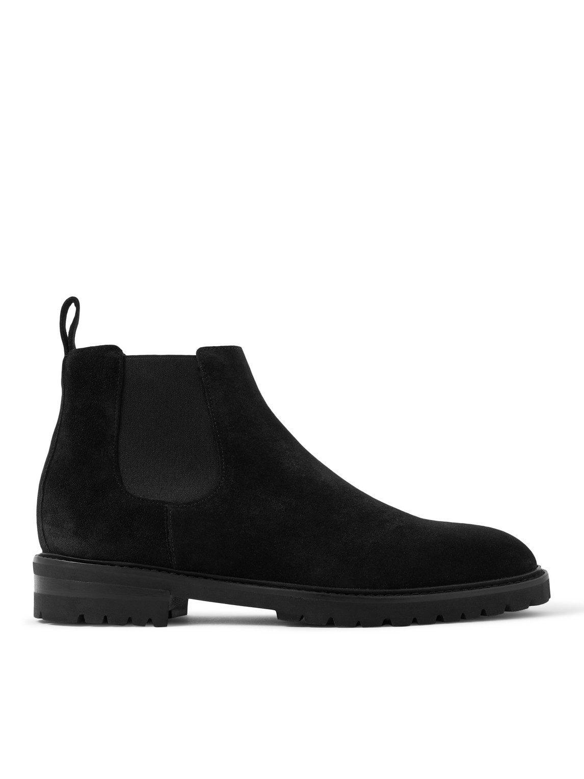 Manolo Blahnik - Brompton Suede Chelsea Boots - Men - Black - UK 9.5 von Manolo Blahnik