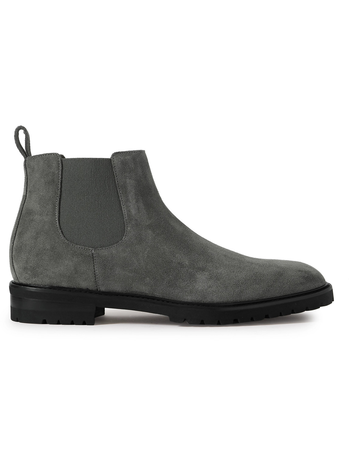 Manolo Blahnik - Brompton Suede Chelsea Boots - Men - Gray - UK 9 von Manolo Blahnik